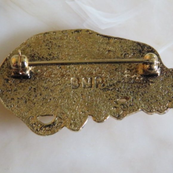 🐱Vintage🐱 British Museum Publications Reproduction CAT Brooch Gold Tone (F2) - Picture 3 of 5